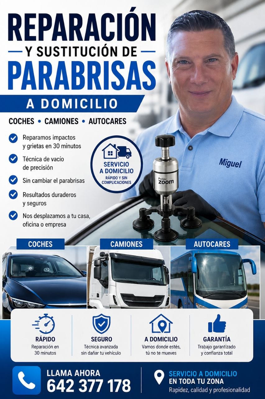 Servicio a domicilio para coches, camiones y autocares